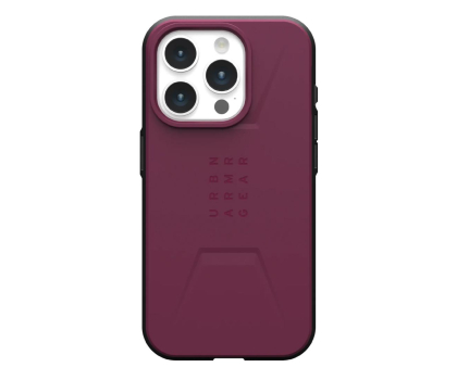 Etui do telefonów UAG Civilian Magsafe do iPhone 15 Pro bordeaux